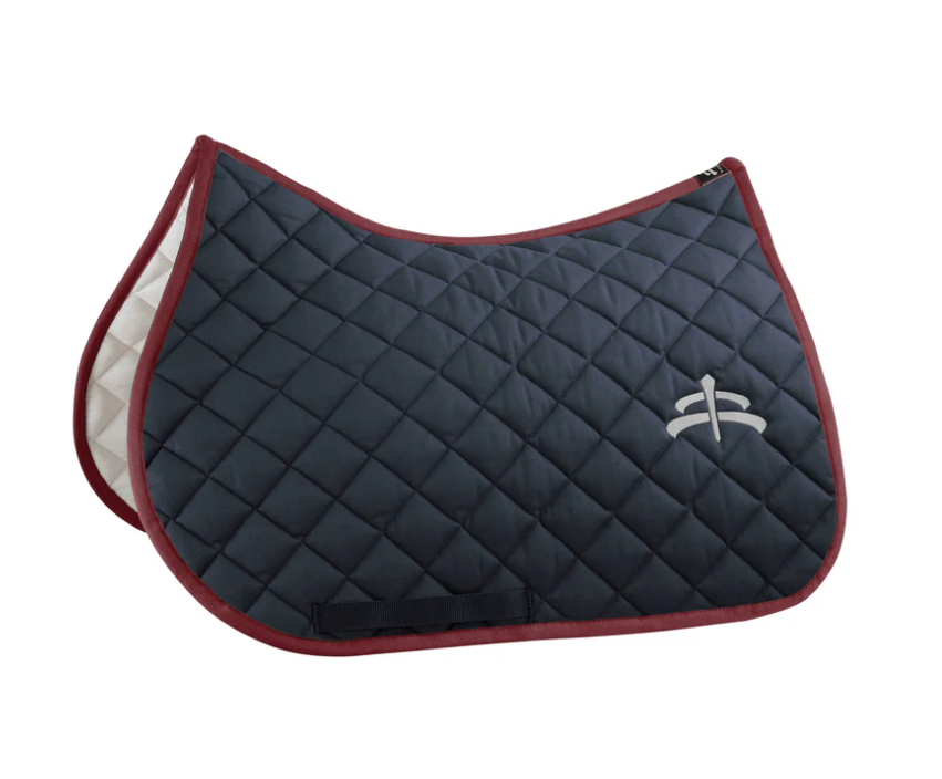 Makebe wadded saddle pad with logo